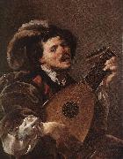 TERBRUGGHEN, Hendrick Lute Player awr oil